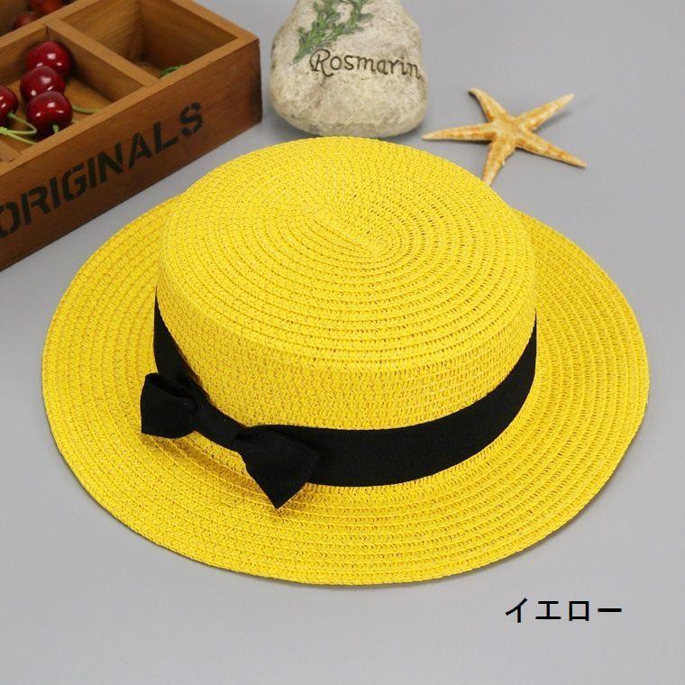 麦わら帽子 ストローハット ペーパーハット カンカン帽 ボーター