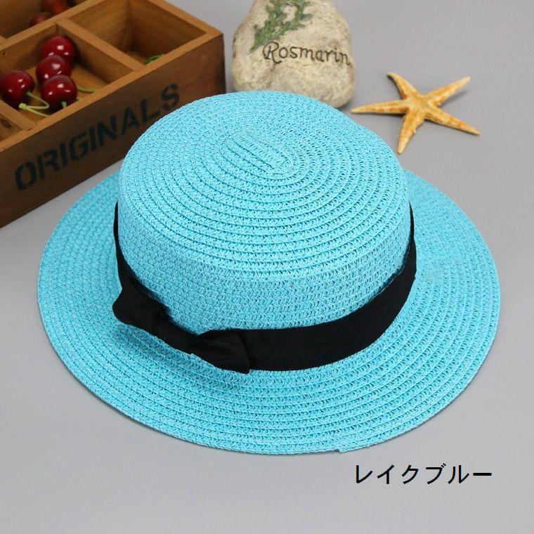 麦わら帽子 ストローハット ペーパーハット カンカン帽 ボーター