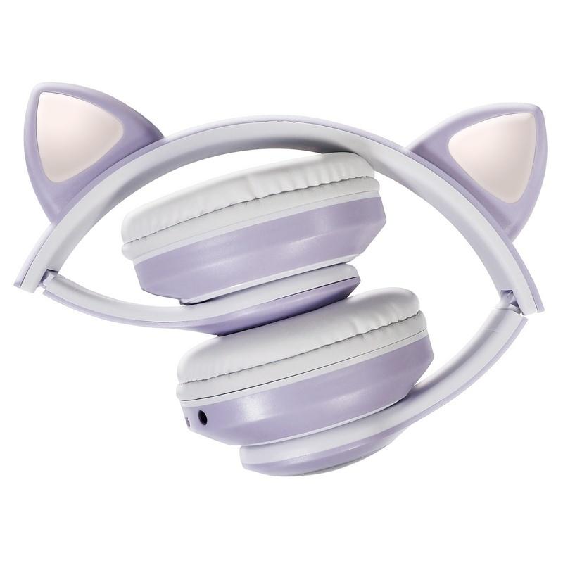 ヘッドセット ワイヤレス猫耳ヘッドフォン ヘッドホン マイク付き
