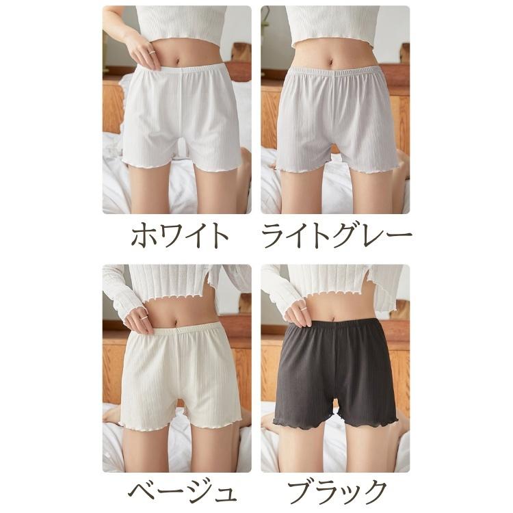 ぺチパンツ ペチコート レディース インナー 透け防止 ショート 薄手 スカート 下 涼しい ルームウェア パンツ 女性 女子 婦人｜kawa-e-mon｜19