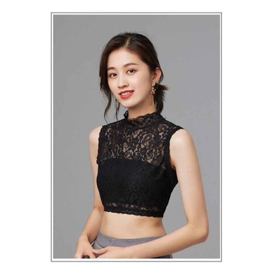 ブラウス レディース トップス インナー ショート丈 ハイネック