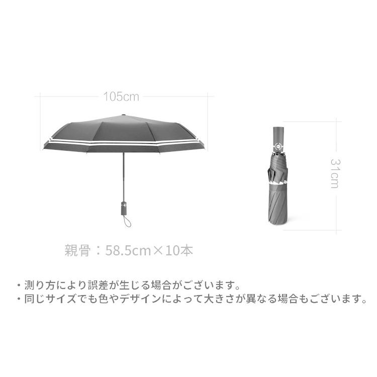 折りたたみ傘 折り畳み傘 晴雨兼用 自動開閉 ワンタッチ 105cm レディース メンズ 雨傘 日傘 雨具 10本骨 UPF50 紫外線対策 日焼け予｜kawa-e-mon｜15