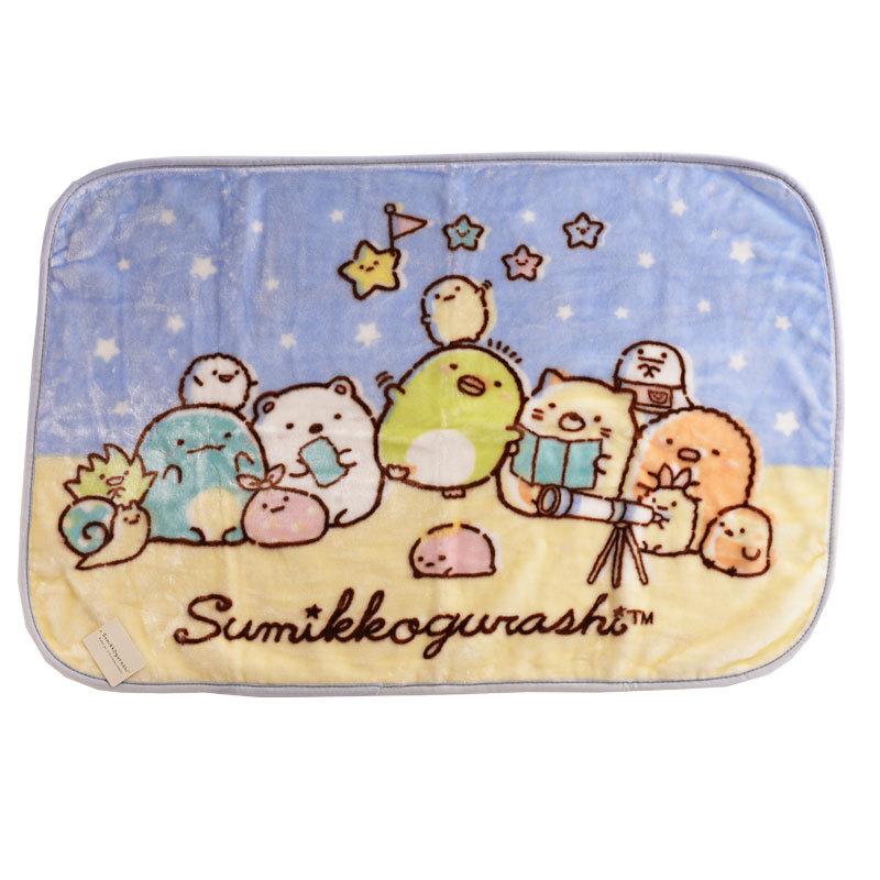 ブランケット ボタン付き 約70 100cm キャラクター 膝掛け 羽織り