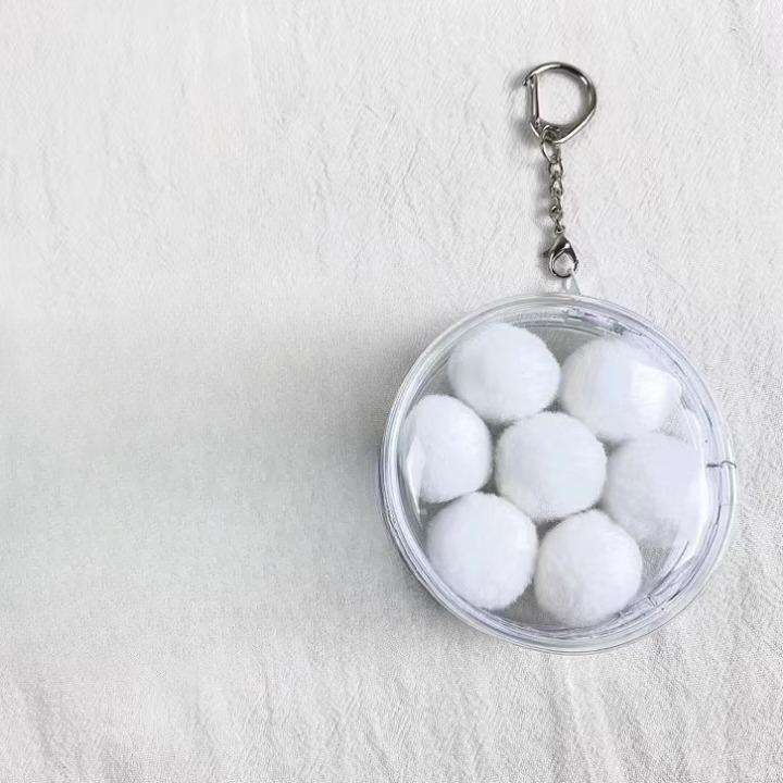 クリアポーチキーホルダー ミニポーチ 推し活 缶バッジ 58mm 75mm