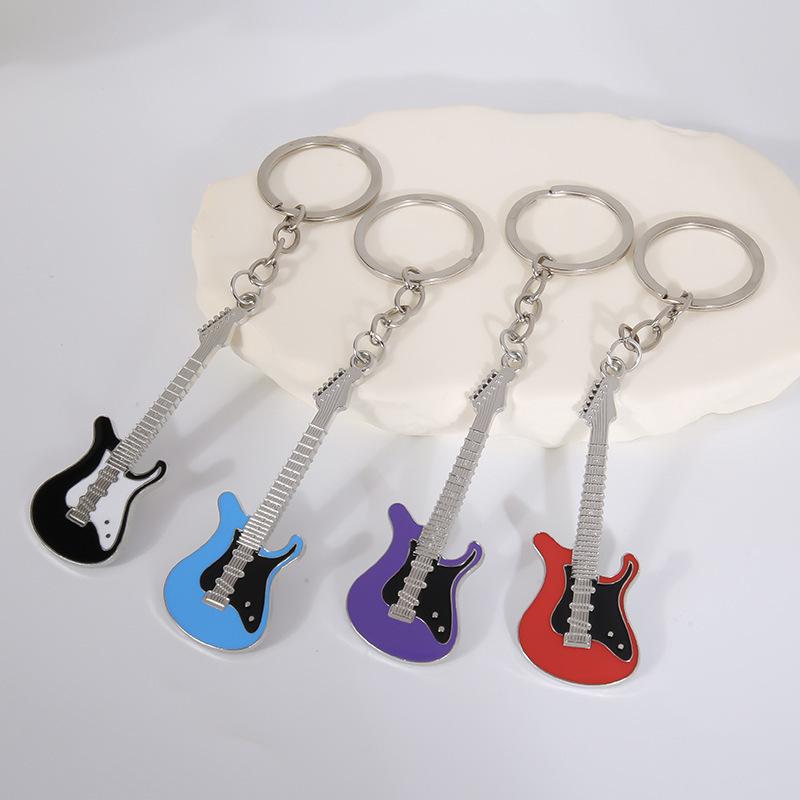 キーホルダー キーリング バッグチャーム ギター 楽器 飾り 軽音