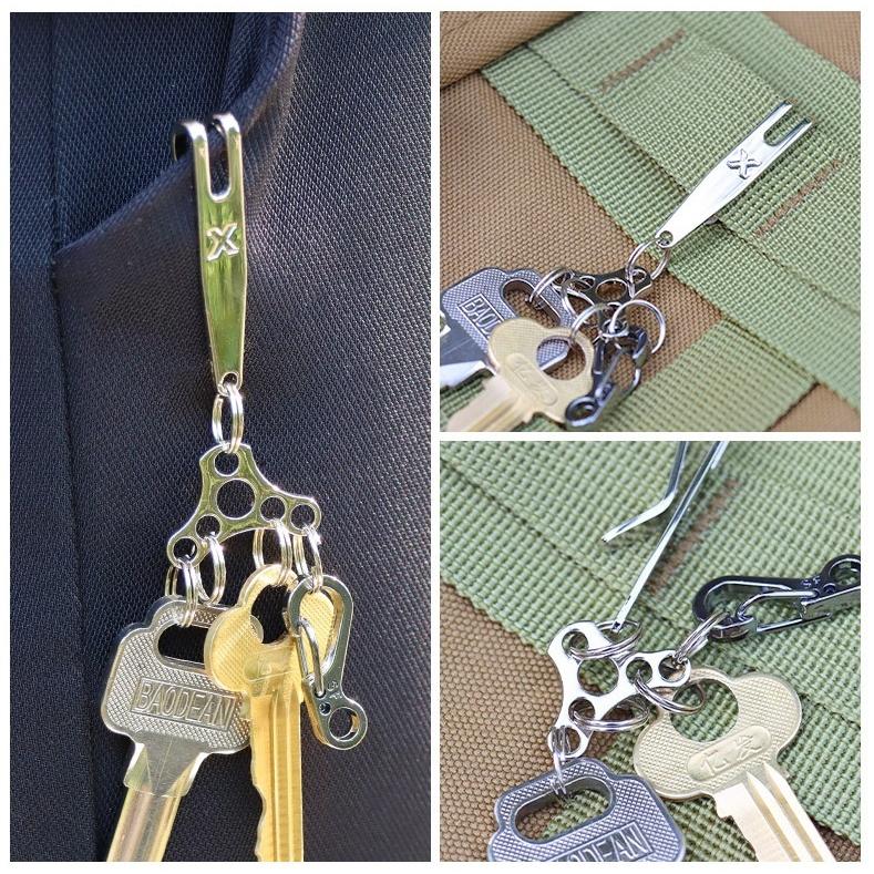 キーホルダー ベルトループ キーリング ベルトフック キーフック 単品