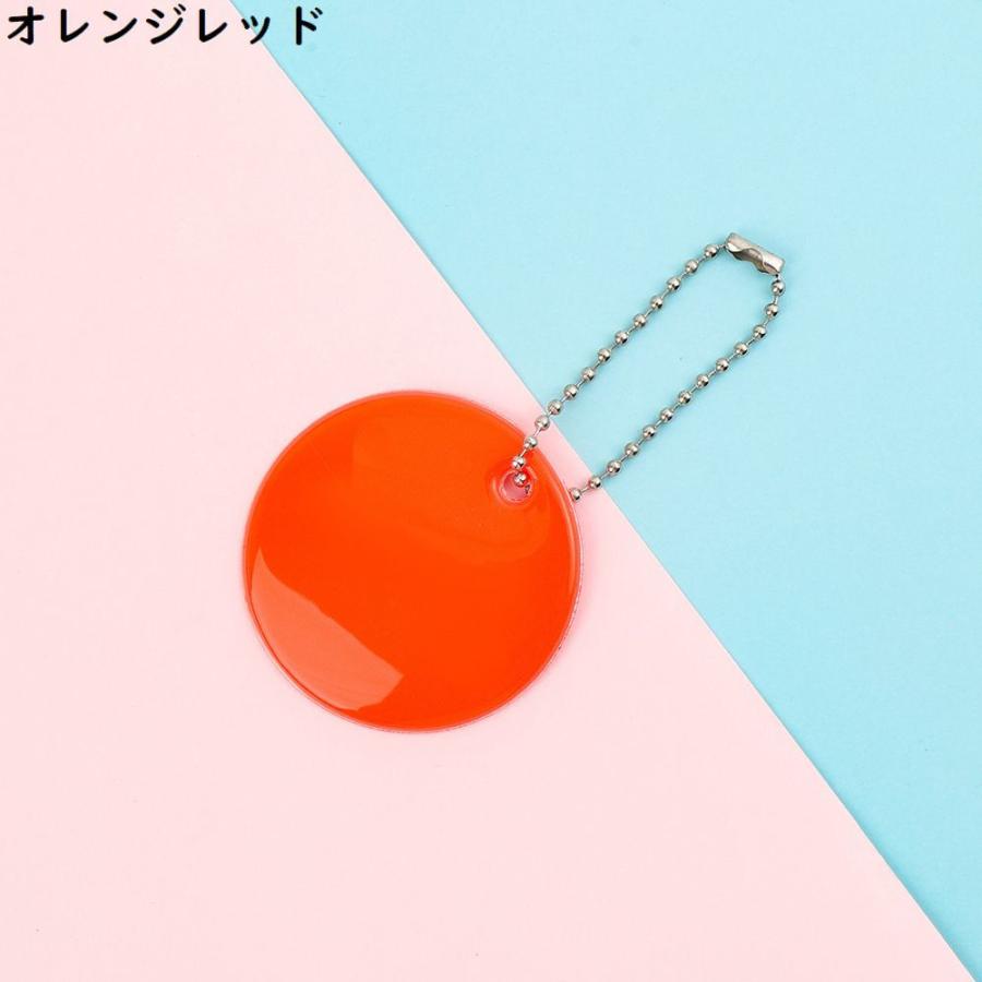 リフレクター 5個組 反射板 キーホルダー バッグチャーム チェーン