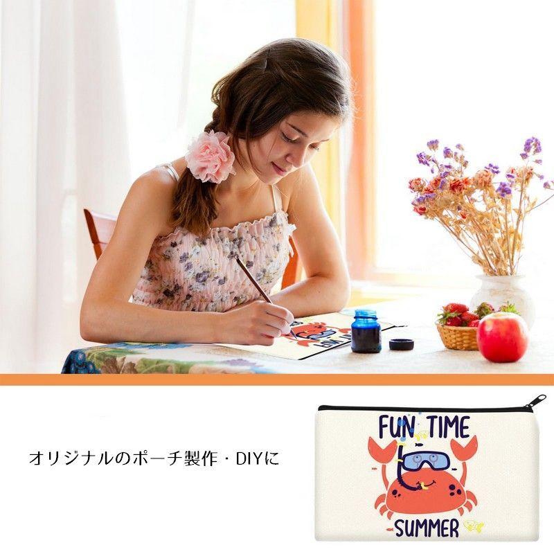 コスメ大好き様♥️リクエストオーダーページ⑤両面パネルフラットポーチ 化粧ポーチ フラットポーチ マルチポーチ コスメポーチ 小物入れ 収納