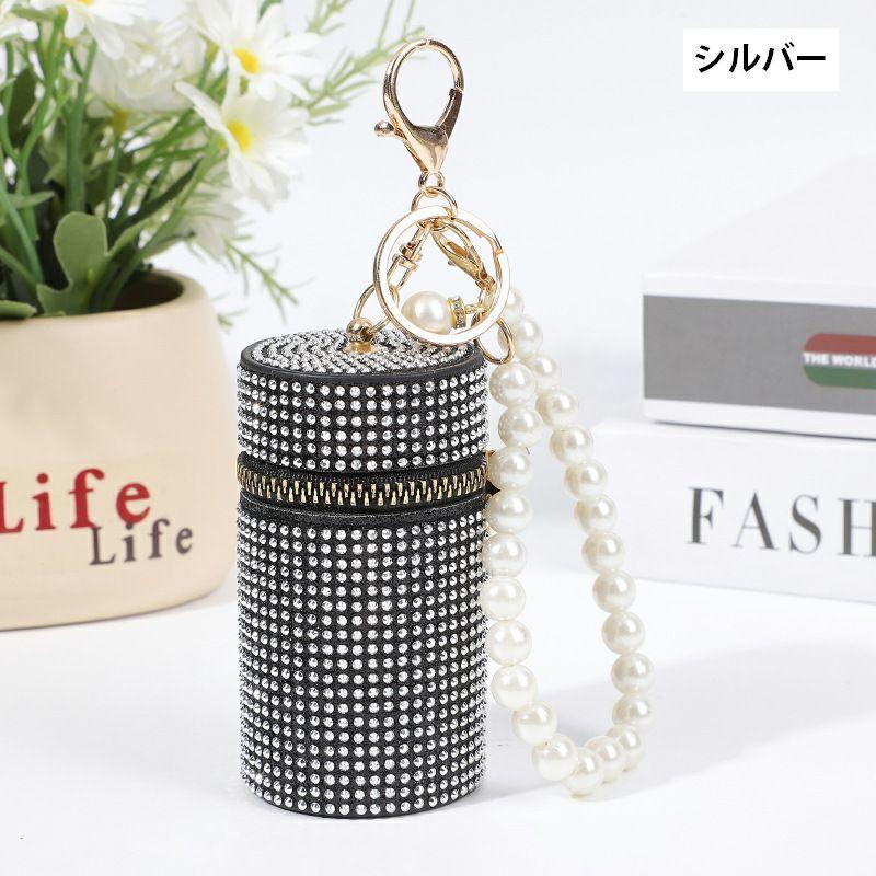 化粧ポーチ リップケース バッグチャーム キーホルダー 小物入れ