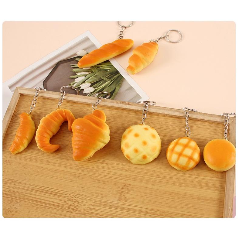 キーホルダー キーリング パン スクイーズ 香り付き スクイージー