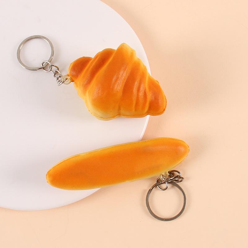 キーホルダー キーリング パン スクイーズ 香り付き スクイージー