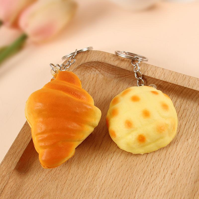 キーホルダー キーリング パン スクイーズ 香り付き スクイージー