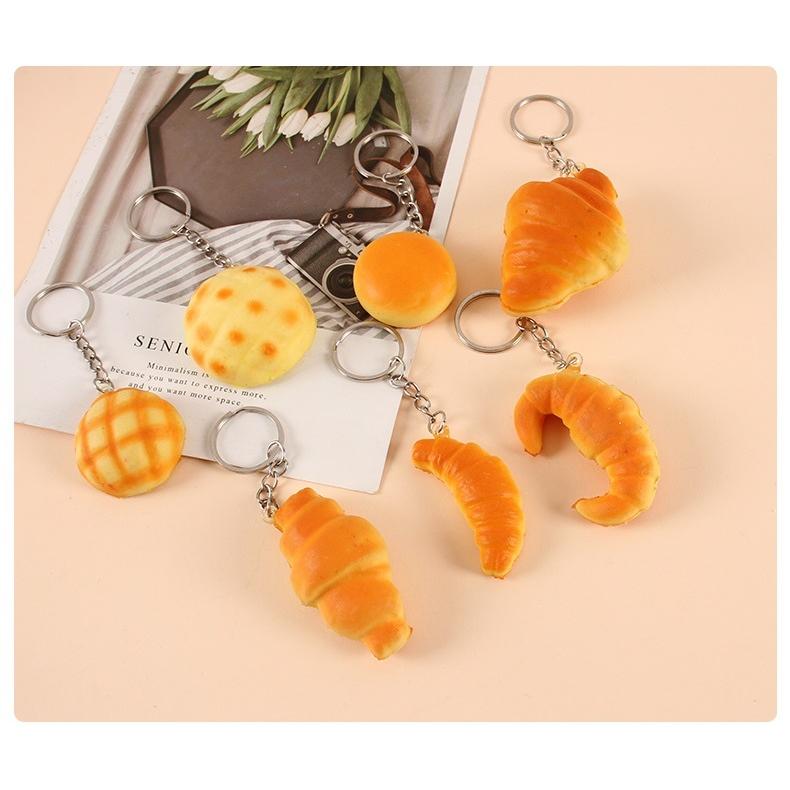 キーホルダー キーリング パン スクイーズ 香り付き スクイージー