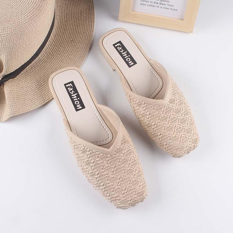 ミュール サンダル ぺたんこ 歩きやすい つっかけ レディース 女性