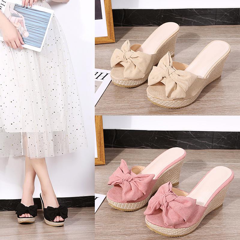 YELLO イエロ　リボンデザインピンクサンダル　S ミュール　厚底サンダル YELLO イエロ リボンデザインピンクサンダル S ミュール 厚底