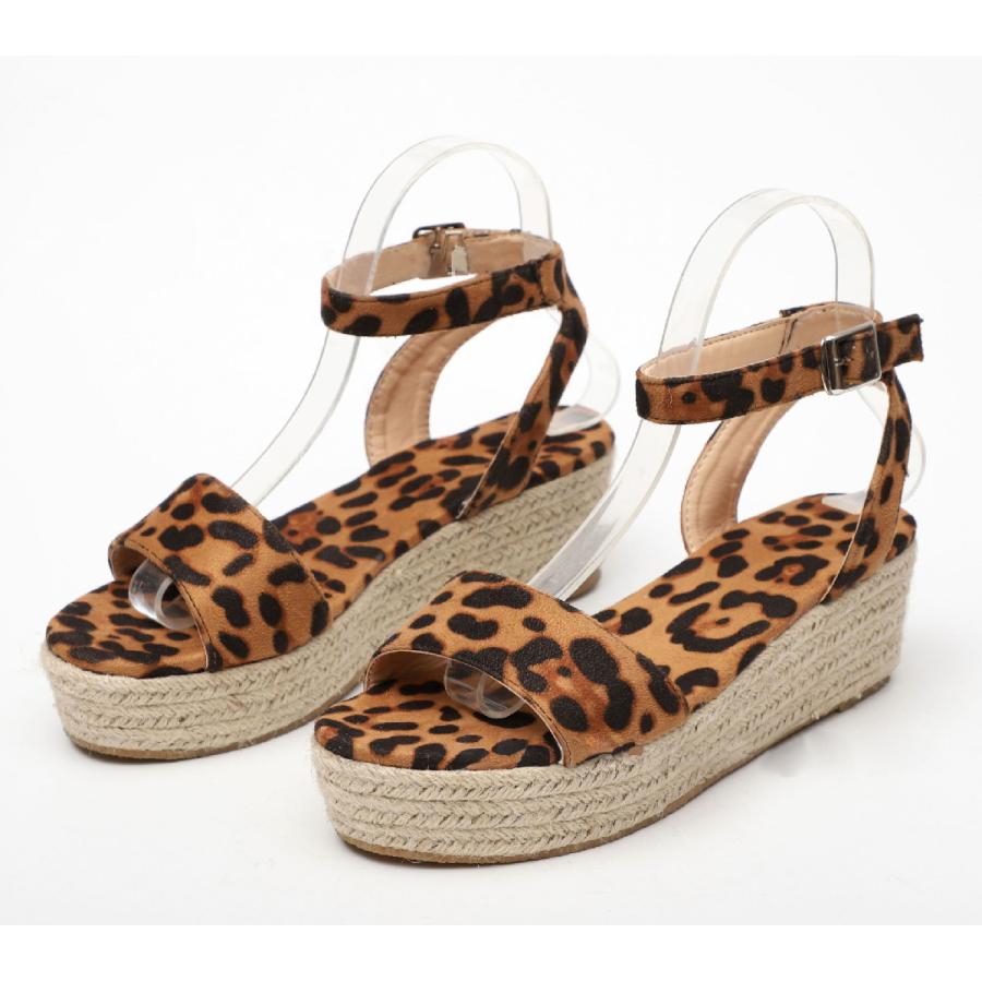 『極美品』ENFOLD レザーアンクルストラップ厚底サンダル 厚底サンダル アンクルストラップ ウェッジソール ジュート巻き