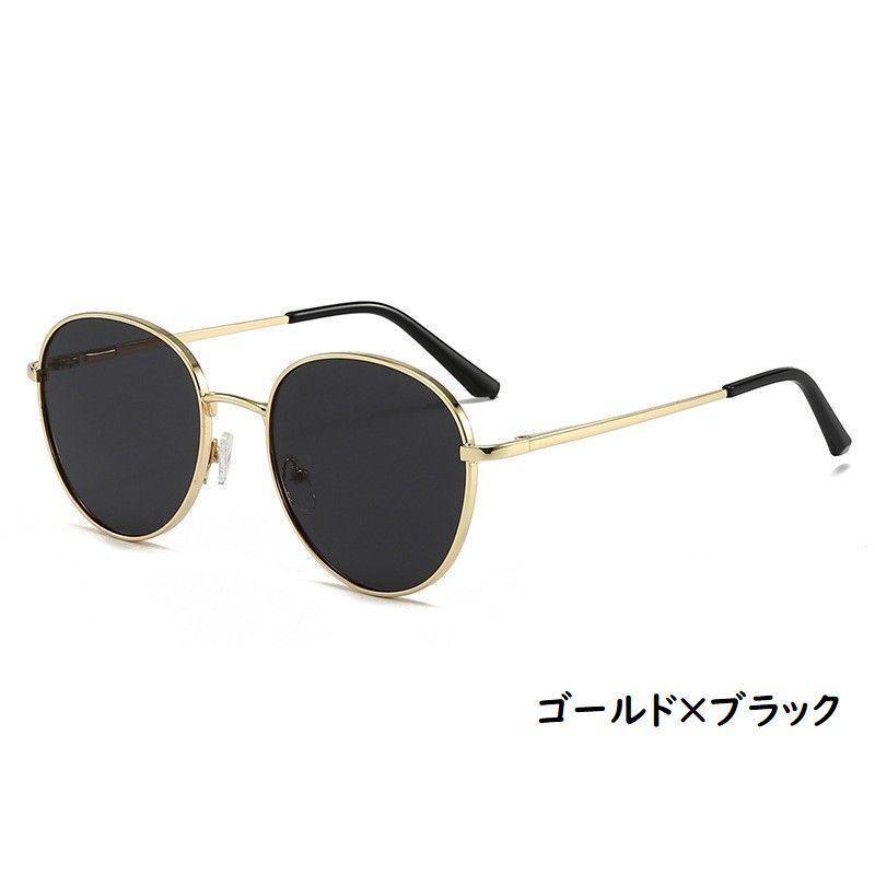 希少  サングラス ティアドロップ ツーブリッジ 黒 金 31-010 サングラス ティアドロップ メンズ レディース 男女兼用 ユニセックス