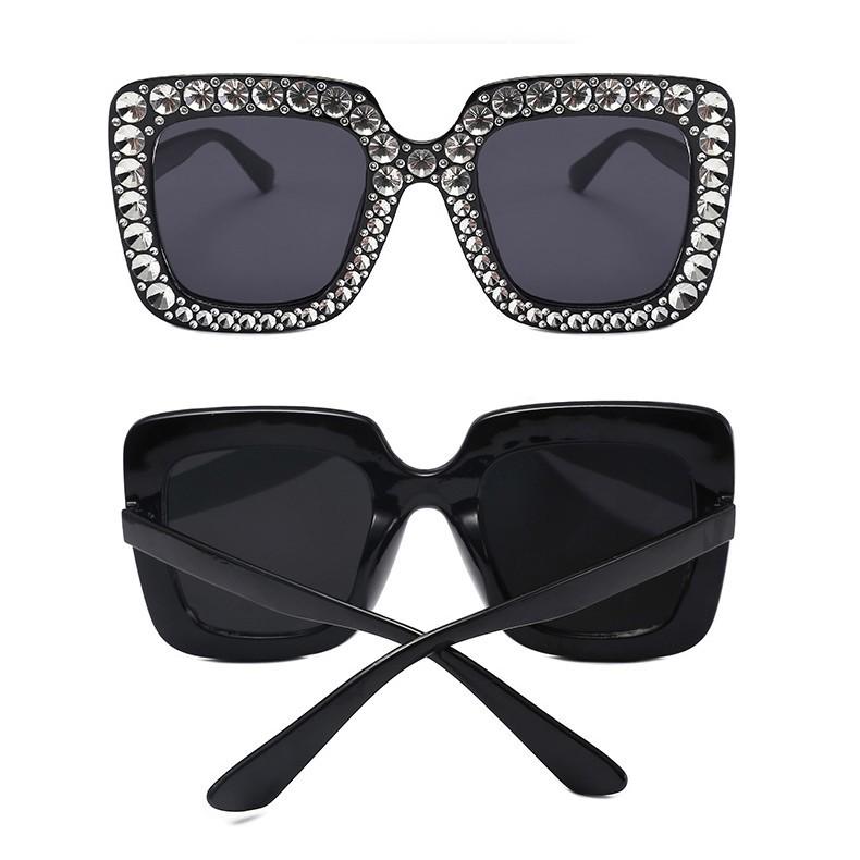 サングラス レディース ファッション小物 ビッグフレーム 四角 遮光 UV