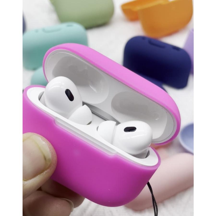 AirPods pro2 シリコンケース 第2世代 シンプル 無地 かわいい
