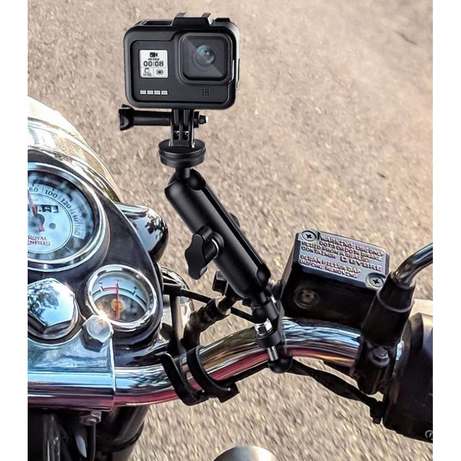 GoPro用マウント クランプ カメラスタンド スマホホルダー 自転車