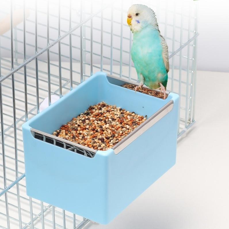 餌入れ 鳥 ペット用 水入れ エサ入れ ゲージ 取り付け エサ 大容量
