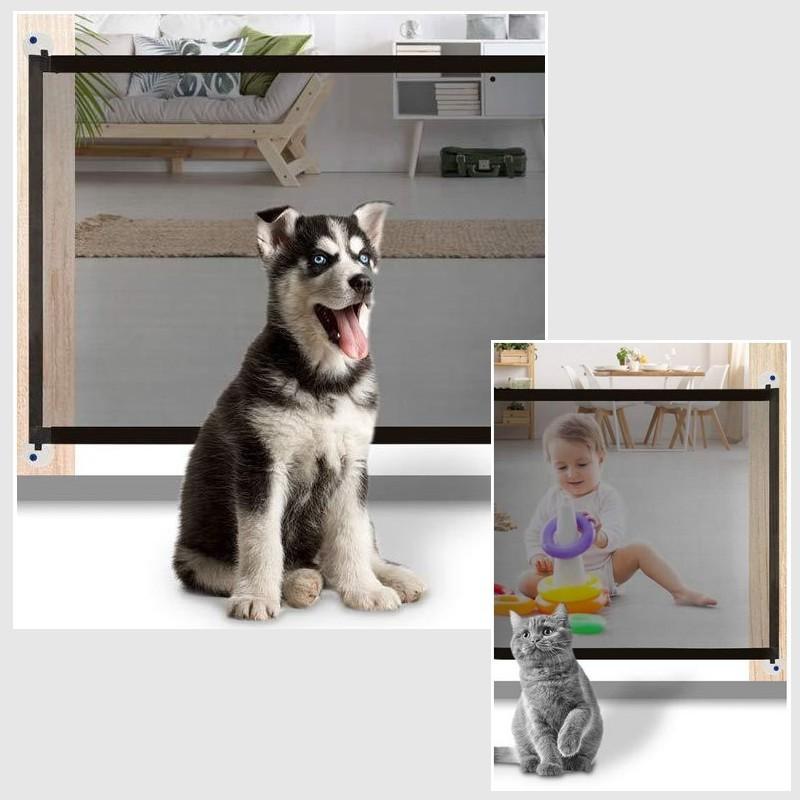 ペットフェンス メッシュ ペットゲート 90cm 室内用 ドッグガード