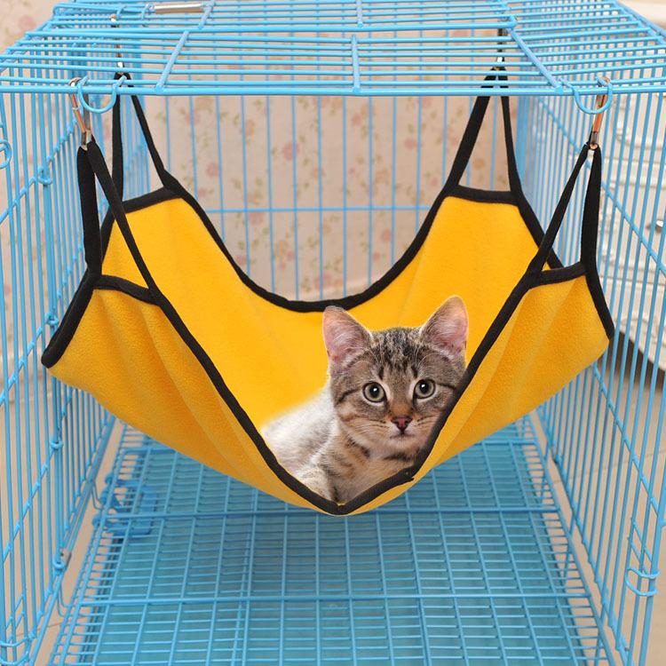 ペット用 ハンモック ハウス ベッド 吊り下げ フック付き 猫 キャット 猫専用 室内 ワンサイズ ペット用品 寝床 ペットハウス リラックス 可愛い｜kawa-e-mon｜02