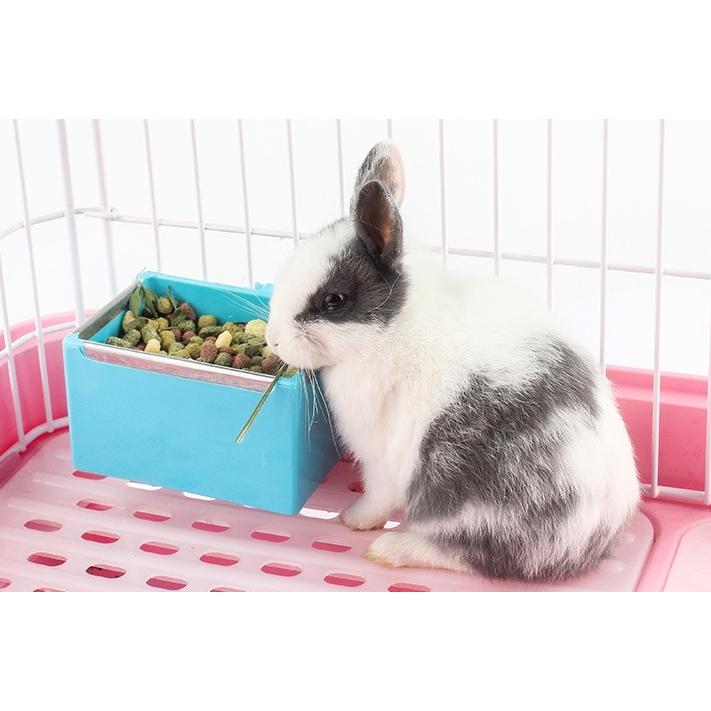 小動物用食器 ケージ ゲージ 取り付け エサ入れ フードボックス 餌入れ
