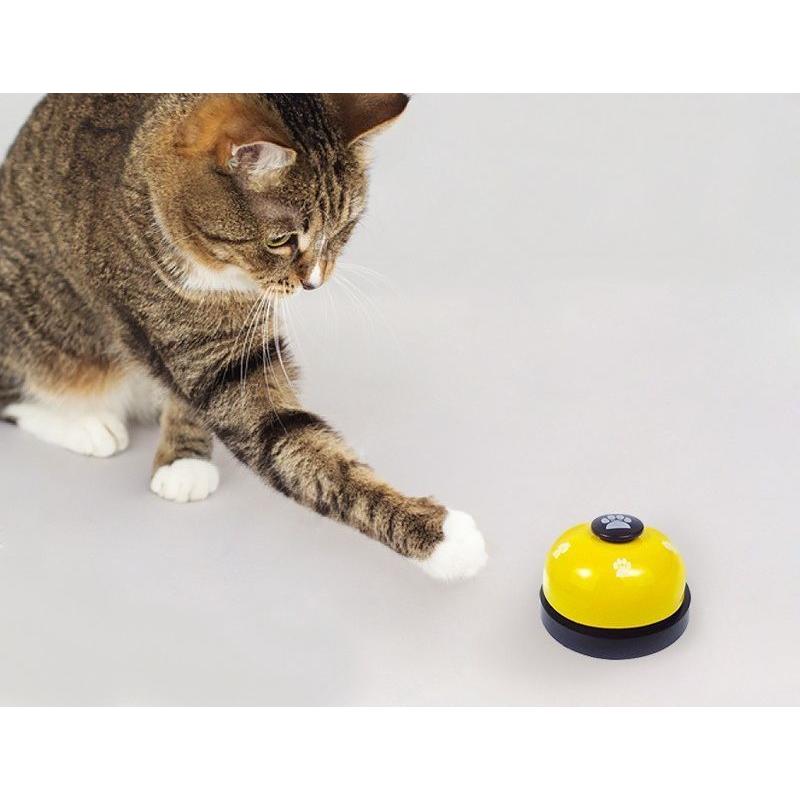 メーカー公式ショップ ペット用 犬 猫 トレーニングベル 赤 おもちゃ 呼び鈴 しつけ 肉球 遊び