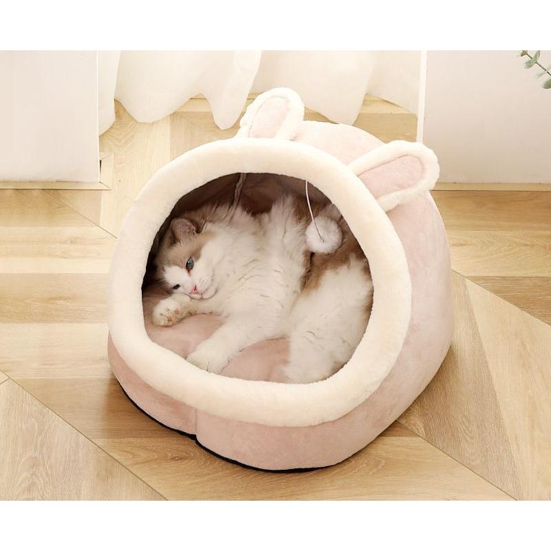 ペットベッド 猫 小型犬 ウサギ うさぎ 猫用 ネコ ペットグッズ ペット