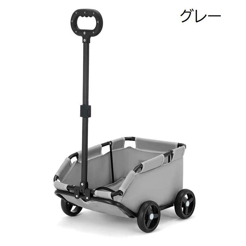ペットカート 折りたたみ式 グレー 犬 猫 ペットカート ペットキャリー キャリーカート 犬用 猫 折りたたみ 360