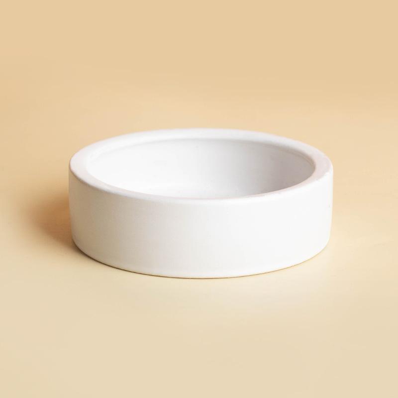 エサ皿 餌入れ 生餌用 M L 爬虫類 両生類 陶器 逃げ防止 返し付き