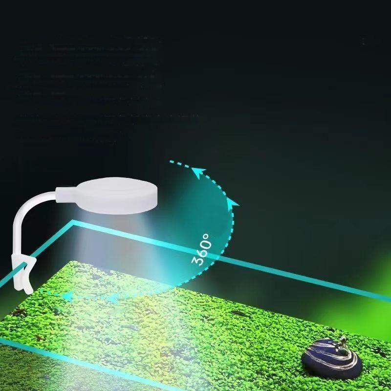 水槽ライト LEDライト クリップ式 アクアリウムライト 水槽照明 USB