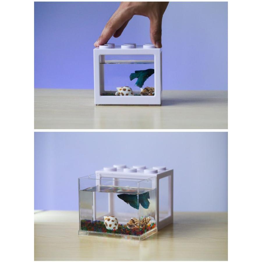 水槽 アクアリウム ブロック アクリル 熱帯魚 金魚 メダカ ミニ 小さい