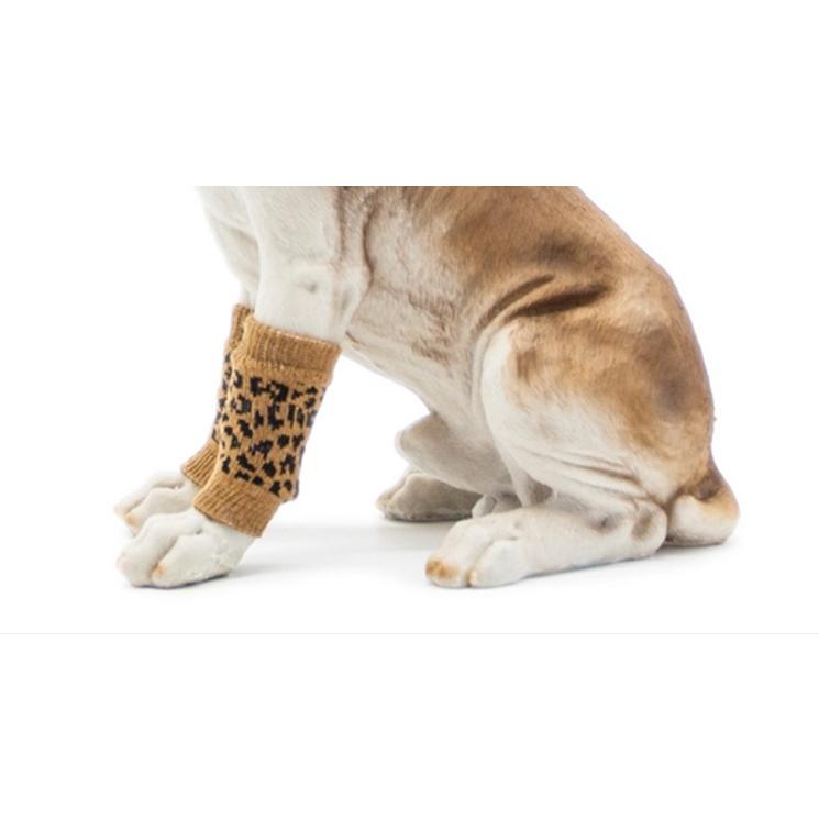 レッグウォーマー 靴下 ペット用 犬用 猫用 4枚セット 1足分 関節保護