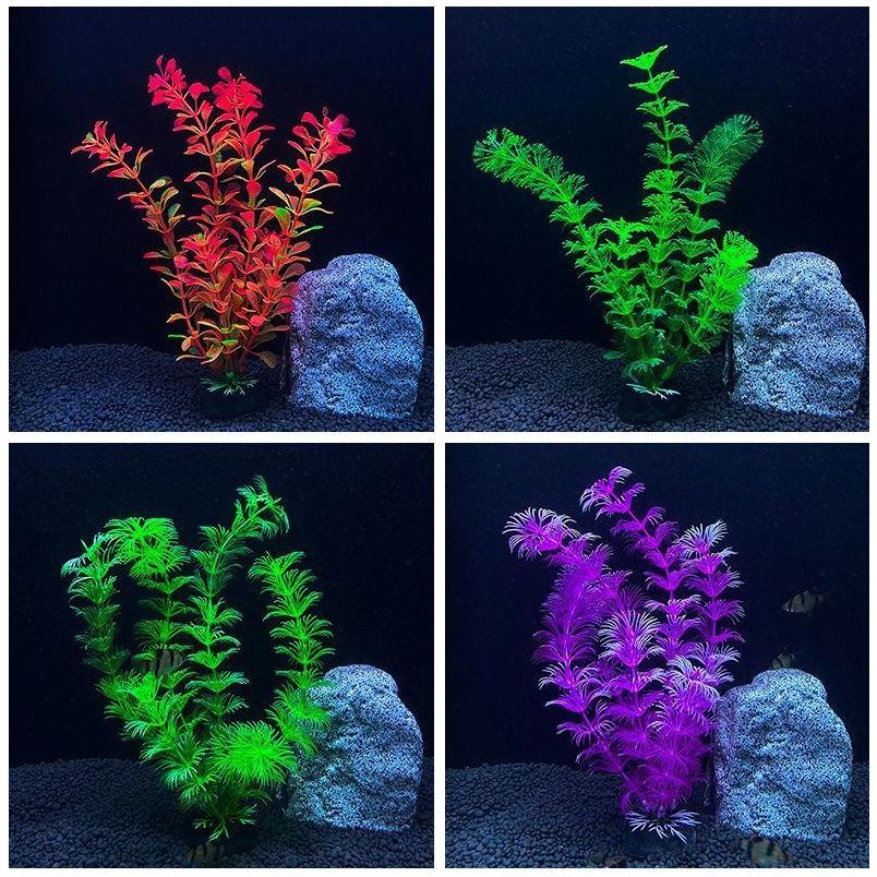 人工水草 人工プランツ 高20cm 台座付 水槽用レイアウト アクアリウム
