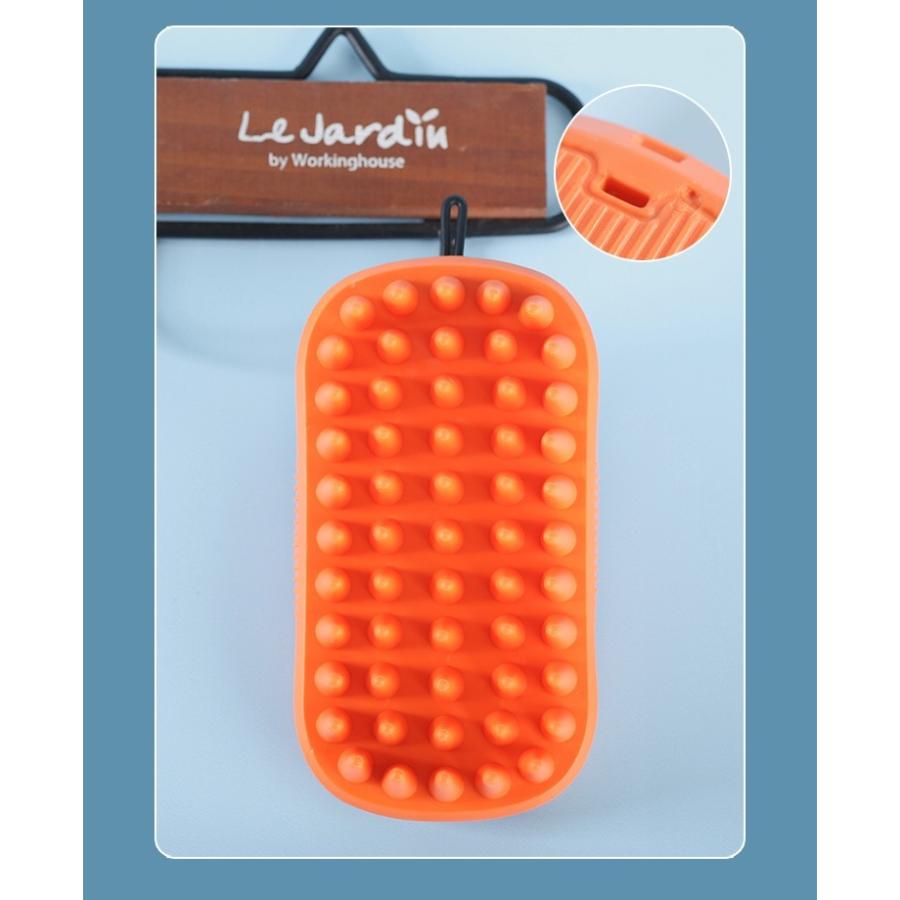 ペット用ブラシ ラバーブラシ 犬用 猫用 ペット用品 ゴム 長毛 短毛 お