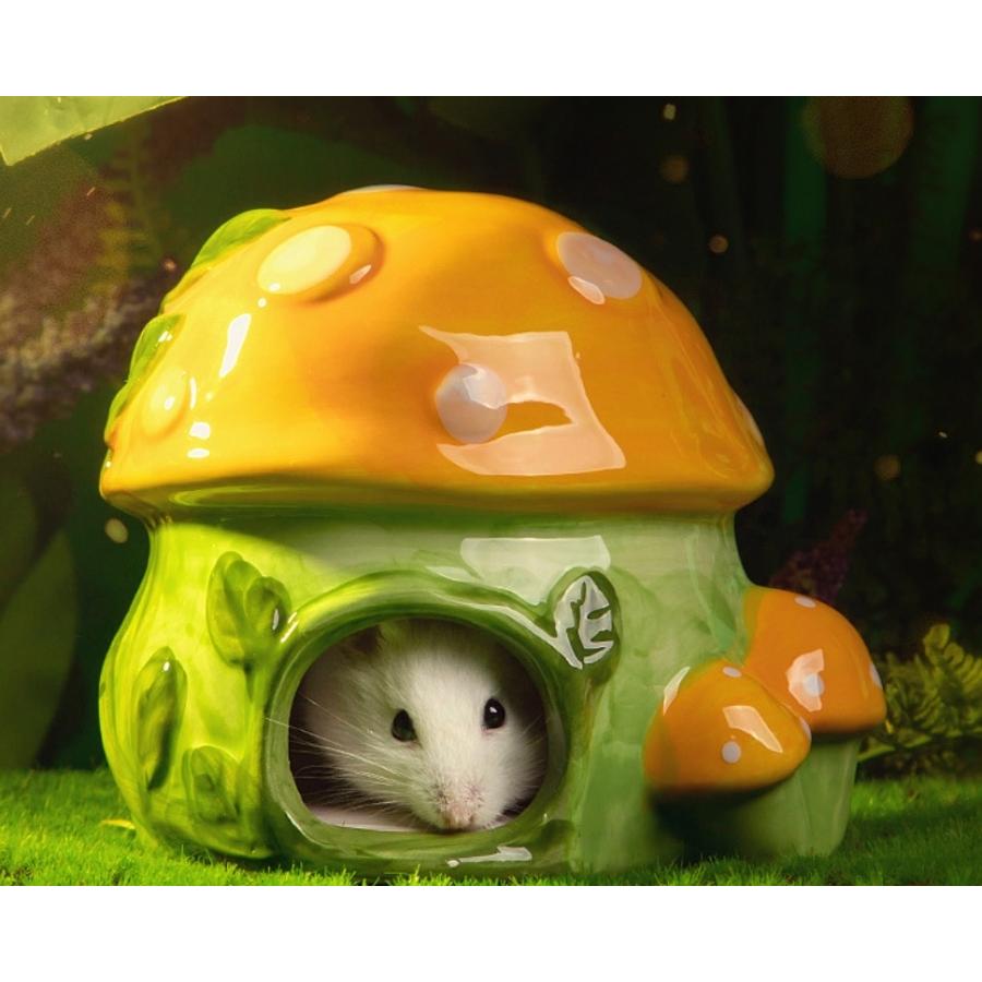 小動物用ハウス ハムスターハウス リス ペット用品 陶器 家 小屋 寝床