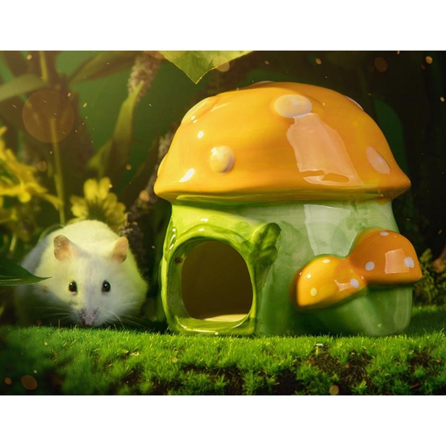 小動物用ハウス ハムスターハウス リス ペット用品 陶器 家 小屋 寝床