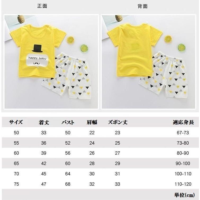 セットアップ ベビー 赤ちゃん 女の子 男の子 半袖 半ズボン クルーネック イラスト プリント 動物 車 トップス ボトムス かわいい カジュアル Set Kawaemon 通販 Yahoo ショッピング