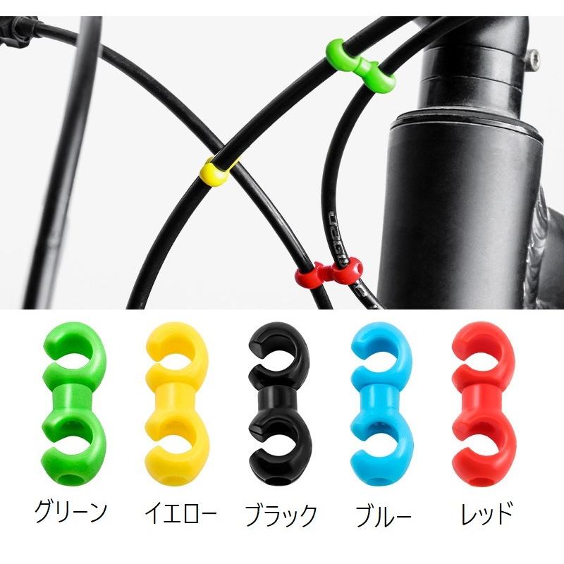 自転車用ケーブルクリップ 10個セット ワイヤークリップ シフト