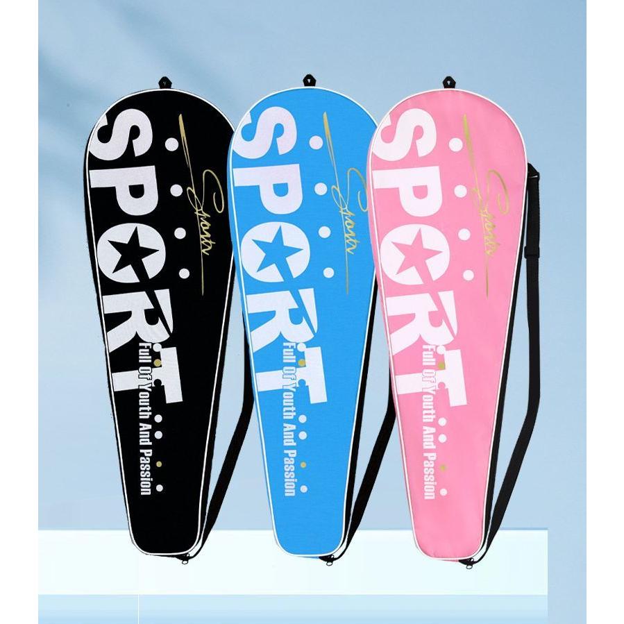 SUGI Super Curvity バドミントンラケット ケース付き バドミントン ラケットケース シャトル2本収納 バドミントンバッグ