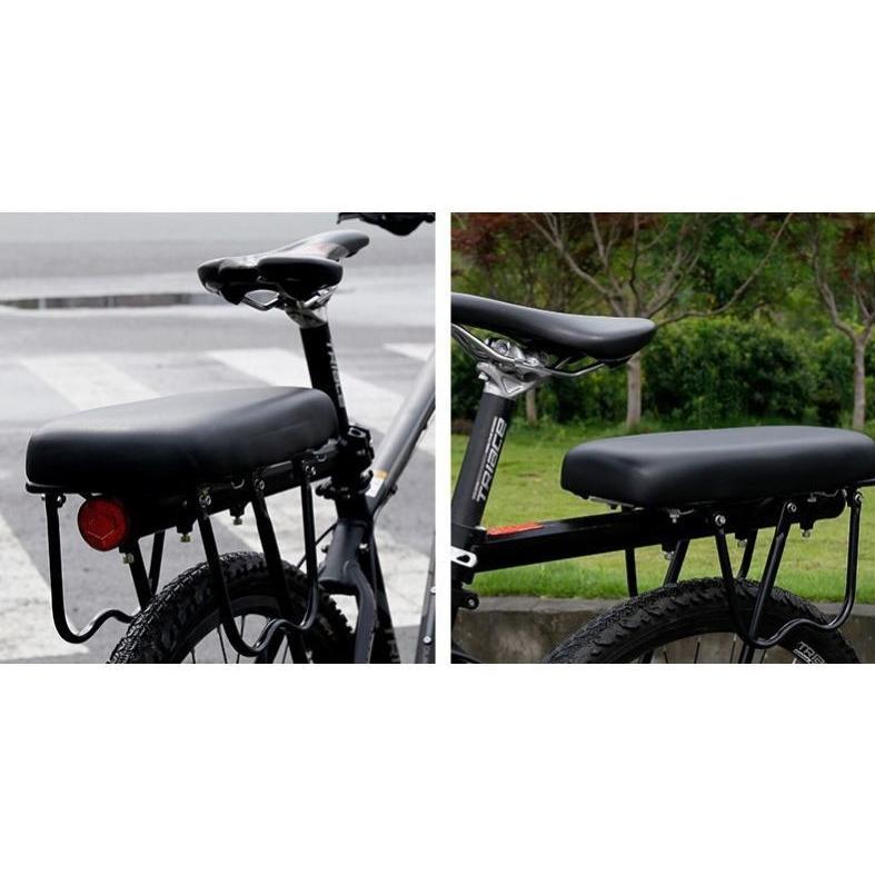 自転車用 荷台 キャリア PUレザー 厚手クッション ソフト 柔らかい