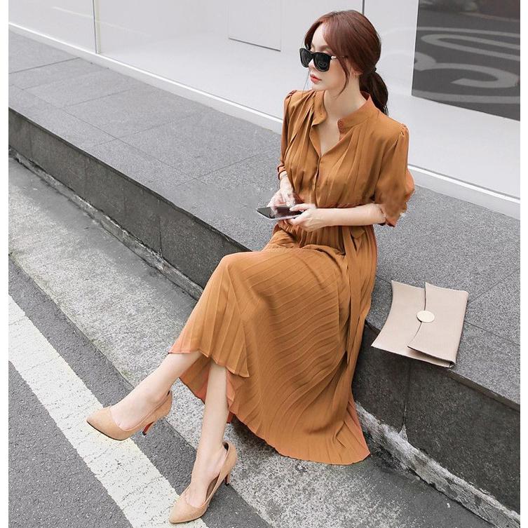 新品24AW◆ファビアナフィリッピの洗練カラー！煌びやかなロングプリーツワンピ 新品24AW◇ファビアナフィリッピの洗練カラー！煌びやかなロング