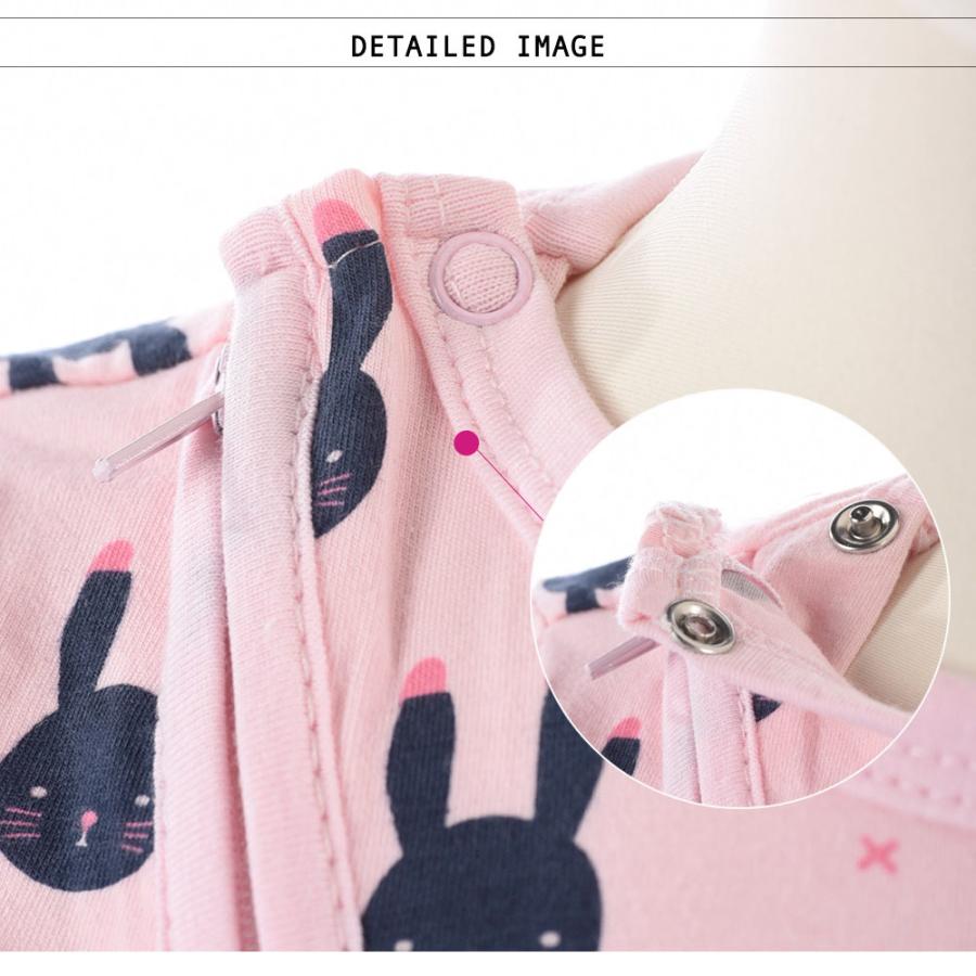 ベビー服 ジップアップ ファスナー カバーオール ロンパース 足つき