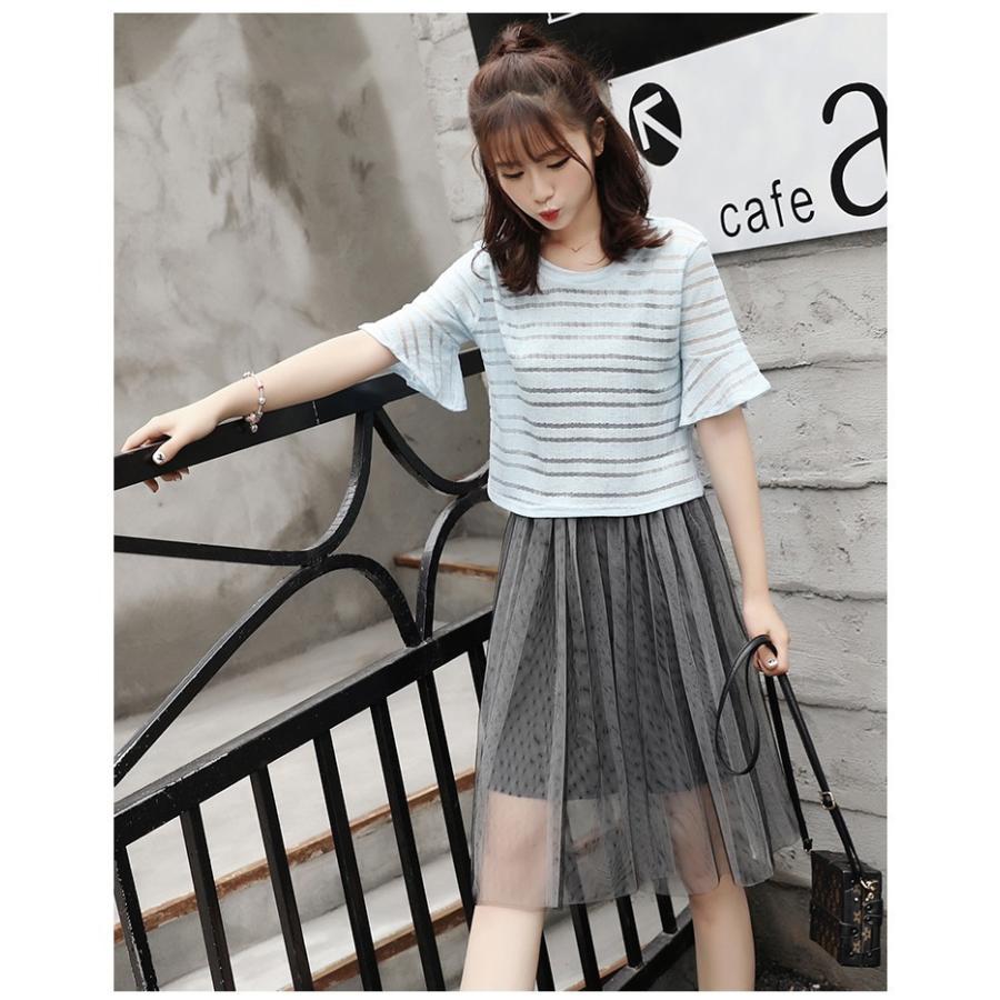 ワンピース Tシャツ 2点セット セットアップ レディース 半袖