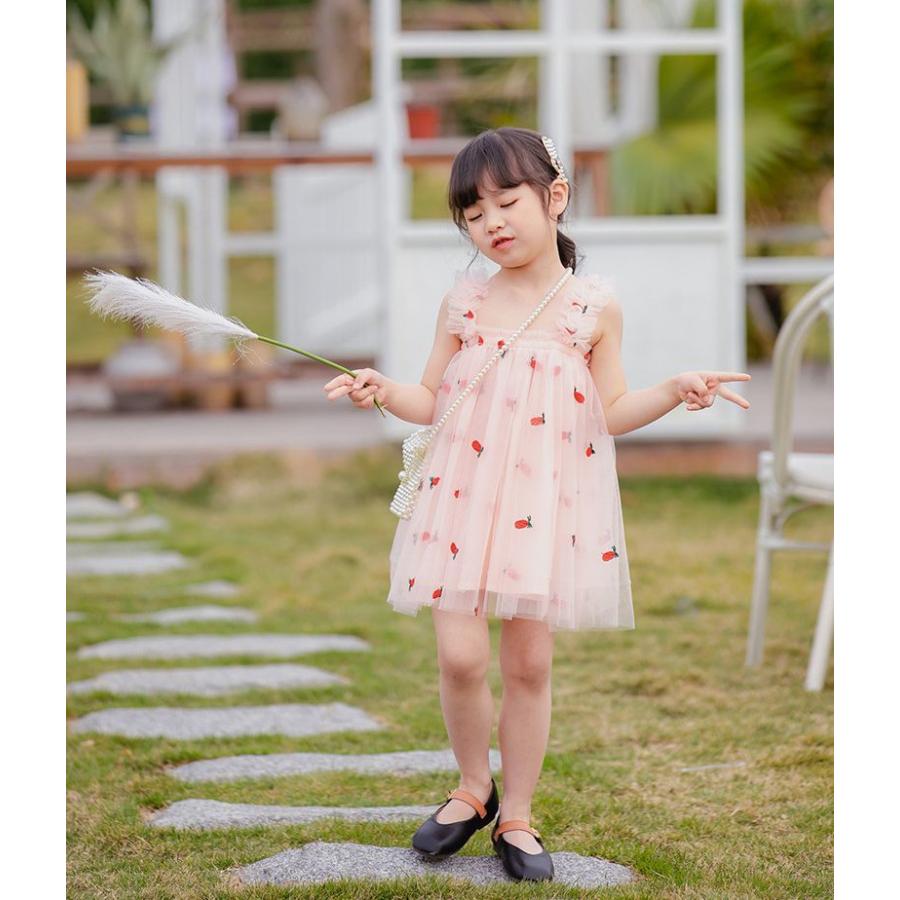 ワンピース ドレス キッズ ベビー 女の子 子供服 キャミワンピ