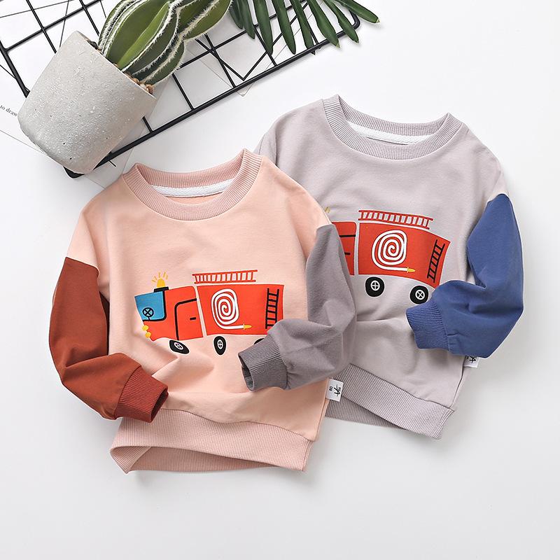 見事な トレーナー リブ ラウンドネック 手書き イラストプリント シマウマ ゾウ 胸ポケット 消防車 裏毛 スウェット 男の子 女の子 長袖 子供服 キッズ トレーナー カラー 978ブラウン Www We Job Com