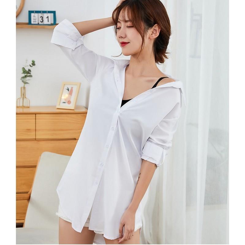 シャツ 長袖 レディース 婦人服 Tシャツ トップス ブラウス 襟付き 