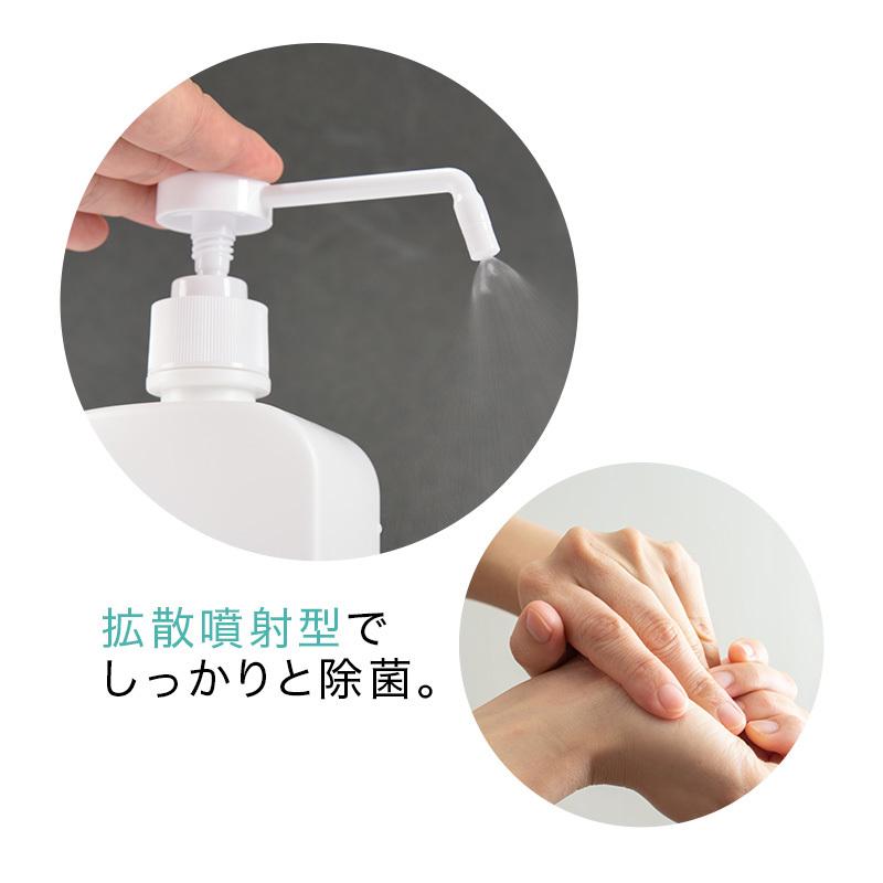 スプレーボトル 容器 ポンプ式 ノズル式 ロングノズル アルコール対応